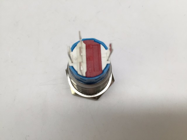 12V Pactrade 4-Pack SS304 Red LED Flush Mount Push Switch - 12V 5A