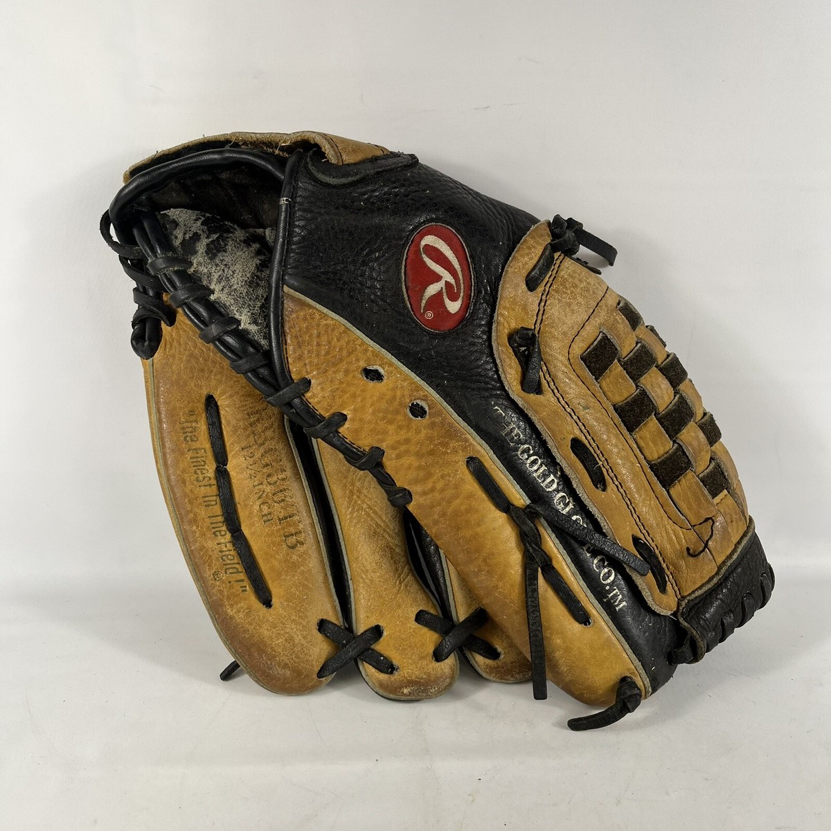 Rawlings Leather Baseball Softball Glove RBG 36 TT 12 1/2 Brown Tan Basket Web