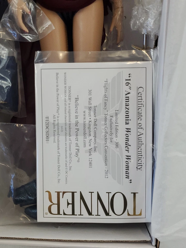 Muñeca Tonner Wonder Woman Amazónica 2012 16" nueva en caja DC Comics LE 300 Foto 2 de 4