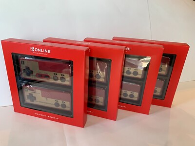 set of 4 Nintendo Family Computer Wireless Controller Switch Online NES Famicom