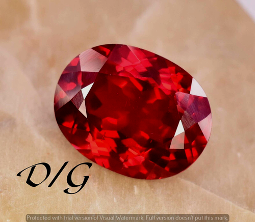 Rubis Naturel Ovale 0.43 Carats - Mozambique, Non Chauffé, Qualité VVS - Certifié GLC - Pierre Précieuse