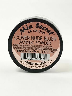 Mia Secrets Cover Nude Blush Acrylic Powder Natural Nail Art 0.5 Ounce