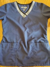 Greys Anatomy Active Scrub Top Med Navy