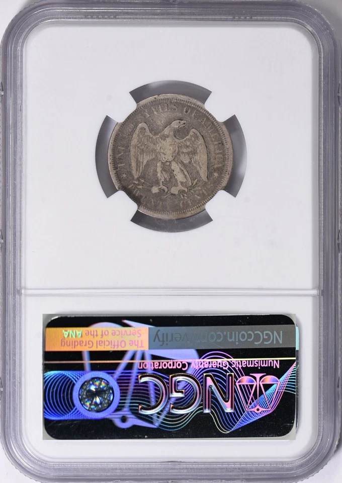 1875-S NGC F12 20 Cent Piece - Image 2 of 2