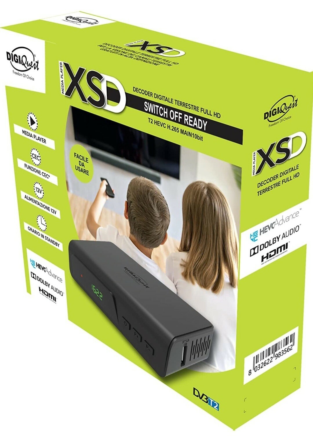 Decoder DIGIQUEST XSD RICD1226 DVB-T2