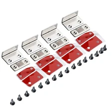 4pc Closures Cupboard Cabinet Magnetic Catch Wardrobe L Shaped Ultra Thin
