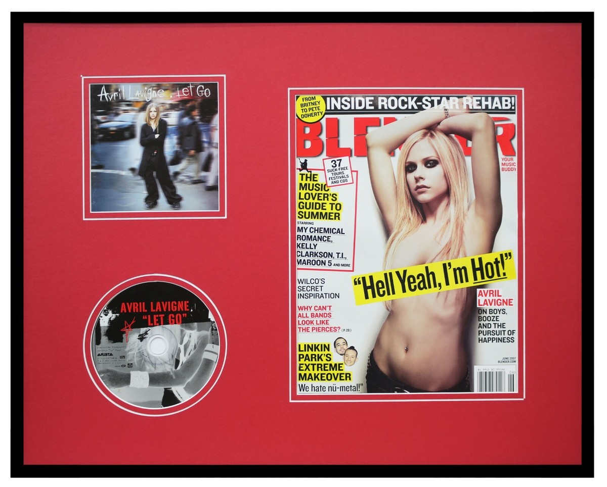 Avril Lavigne 16x20 Framed 2007 Blender Magazine & Let Go CD