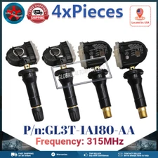  Tire Pressure Monitoring Sensors TPMS Fits For Ford GL3T-1A180-AA 315MHz 4PCS