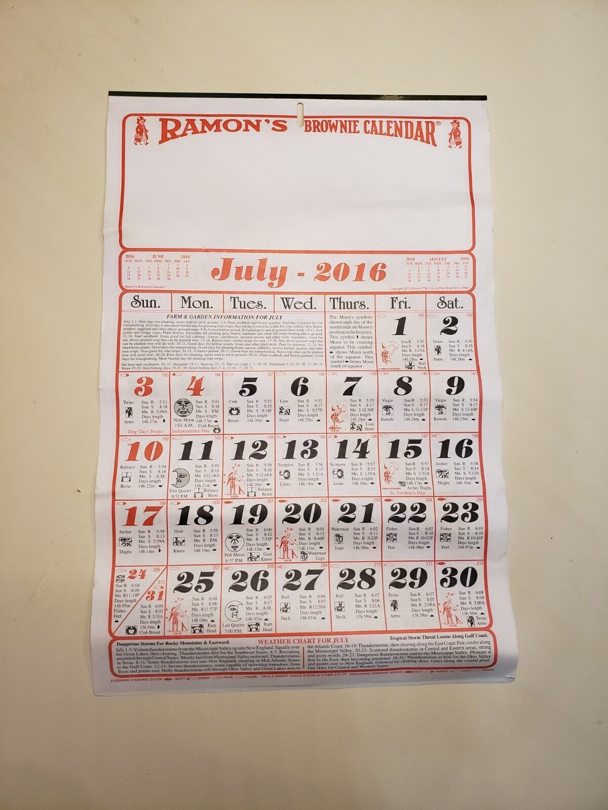 ramon-s-brownie-calendar-general-store-2016-ebay