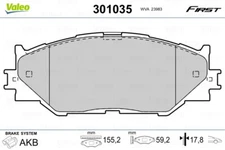 Valeo 301035 brake pad set, disc brake for Lexus