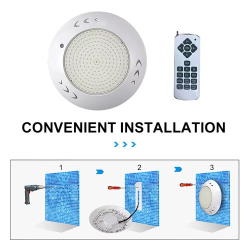12V 55W Resin Filled Swimming Pool LED Light RGB Remote Control Memory Function - Picture 6 of 23