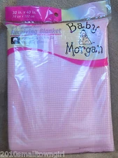 Vintage (Original) Baby Morgan Pink Receiving Blanket