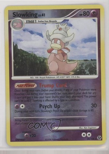 Slowking Reverse Foil Pokémon Diamond & Pearl Great Encounters #28 2008