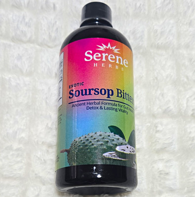Serene Herbs Exotic Soursop Bitters Liquid Vegan Detox Digestive Support 16 oz