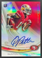 2013 Topps Platinum Football Rookie Autographs Short Prints and Guide 64