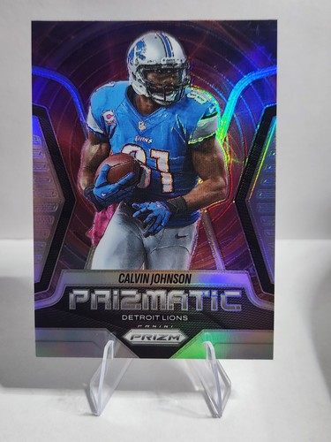 Calvin Johnson #17 2025 Panini Prizm Prizmatic card