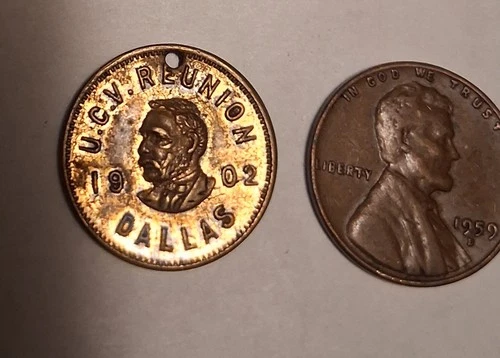 Original 1902 Old Soldiers Reunion souvenir GAR, UCV , CSA, Dallas, Texas