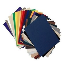 5 X 7 SUEDE MATBOARD 10 PK ASSORTED SOLID COLORS UNCUT NO OPENING CRAFT PROJECTS