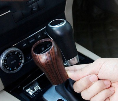 Pine Grain Gear Shift Knob Cover For Mercedes Benz C E G A Class GLK GLS 2007-13