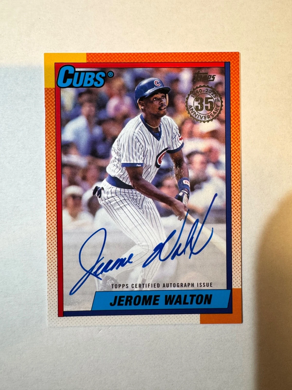 2025 Topps Jerome Walton Auto 35th Anniversary #90A-JW Cubs
