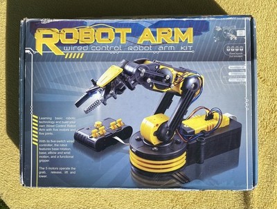 Kabelgebundene Steuerung Roboter Arm Spielzeug pädagogisches DIY Kit (siehe Bilder)