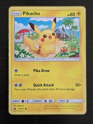 Pikachu 30/111 Sm-Crimson Invasion Regular