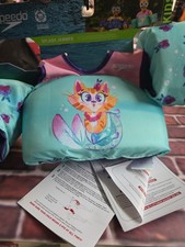 SPEEDO SPLASH CAT JAMMER TEAL/PINK YOUTH LIFE JACKET VESTS 33-55 LBS TEAL/PINK
