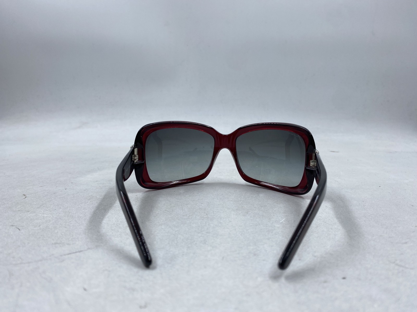 Burberry Red Gradient Check Oversized Square Sung… - image 3