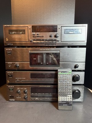 SONY TA-N731 Stereo Amp, TC-WR531 Cassette, ST-JX301 Tuner, TA-E731X AV cont Amp