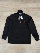 POLO Ralph Lauren Quarter Zip Black M size Cotton
