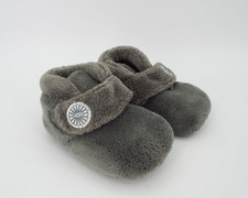 UGG Infant Gray Fleece Slippers Booties Size 2/3