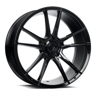 Dolce Vain Gloss Black Wheel 5x120 19x8.5 +28et Concave Performance Rim