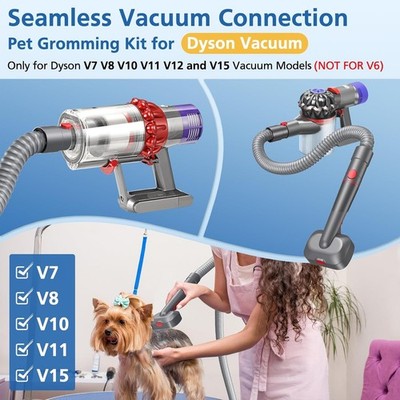 DOG PET GROOMING BRUSH & HOSE KIT for DYSON V6  V7 V8 V10 V11 VACUUM CLEANER