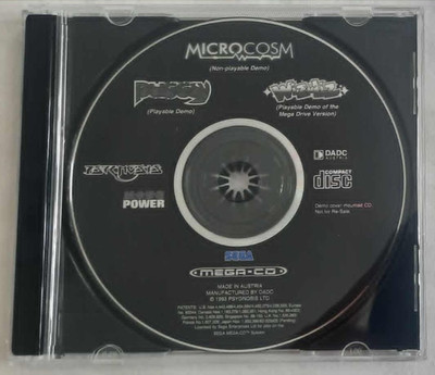 SEGA MEGA CD MICROCOSM MAGAZIN DEMO SAMPLE     Demo CD PAL Version Selten    