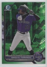 2022 Bowman Chrome Draft Sapphire Edition Green 37/50 Yanquiel Fernandez 0fz3