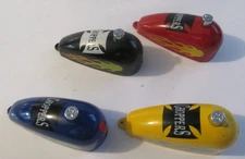 4 Vintage Butane Lighters Chopper Gas Tanks New old Stock Refillable 2004 Metal