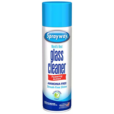 Sprayway Foaming Action Glass Cleaner Streak Free Shine Ammonia-free 19 oz, 6pk