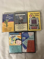Various Artists Country Rock Classics Oldies Mix Cassette Tape Lot Of 5