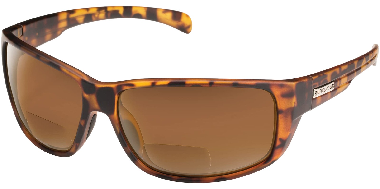 Suncloud Milestone Matte Tortoise Wrap Reader +2.50 Sunglasses - S MIPPBRTT250