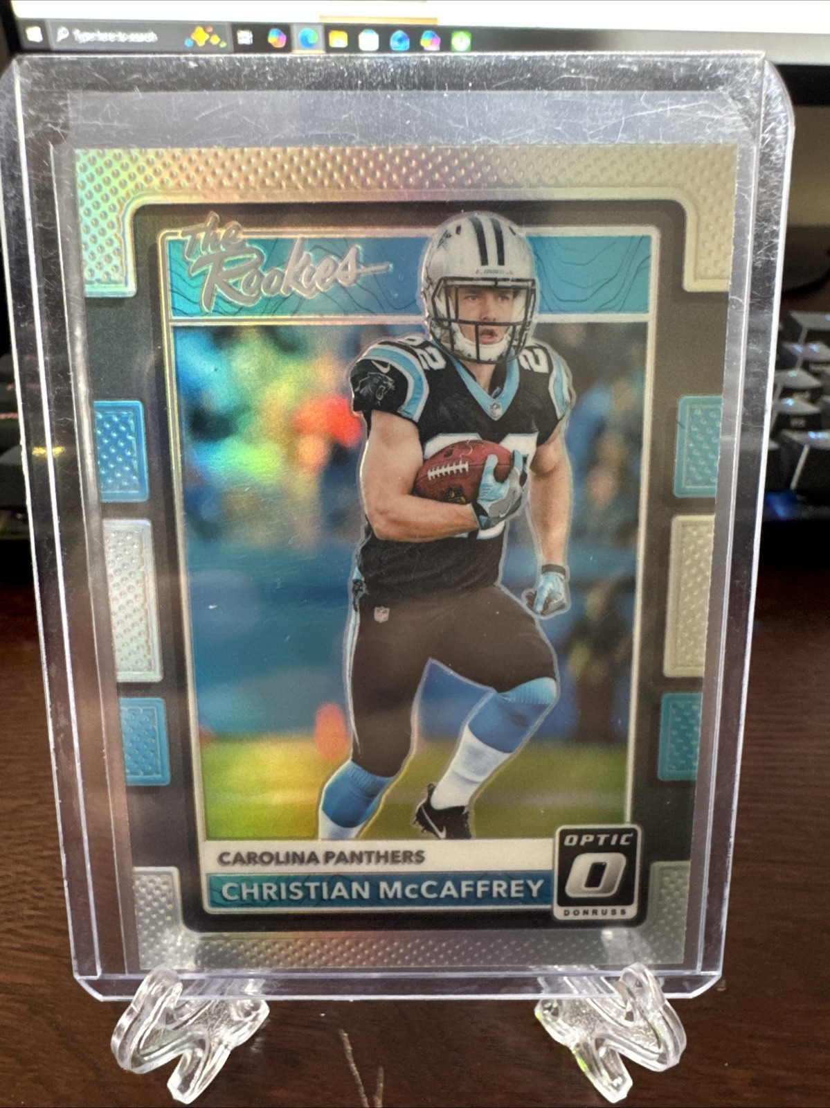 2017 Panini Optic Football The Rookies Silver Christian McCaffrey Panthers #5