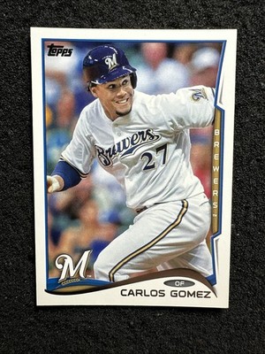 CARLOS GOMEZ #302 2014 Topps Milwaukee Brewers (Buy 10 get 10 Free)