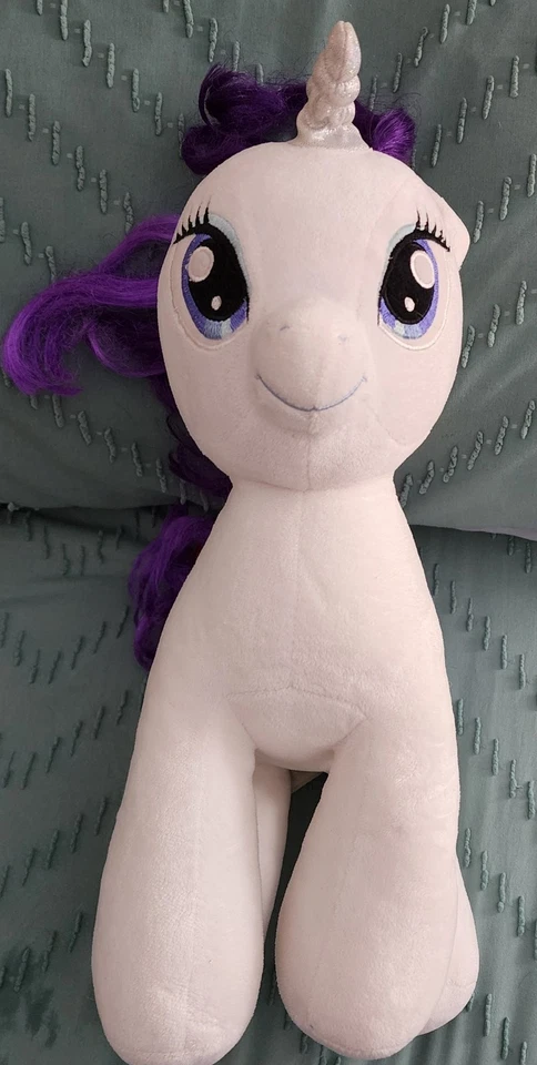 Build A Bear My Little Pony редкость белый и фиолетовый 16 дюймов плюшевый подержанный - Изображение 2 из 4