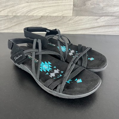 Skechers Reggae Slim Takes Two Sandals Women's Black