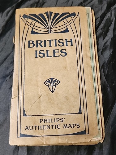 c. 1900 "British Isles" Philips' Authentic Maps