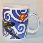 2001 Starbucks Aviation plane bomber large mug Barista series vibrant graphics