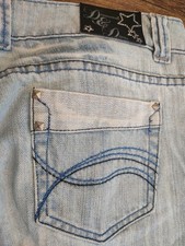 Diamonds And Divas Denim Jeans Uk Size 14 Full Length