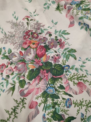 Dorma Duvet Cover Double Floral Flowers Vintage Retro Design Cream Green - Picture 2 of 12