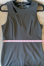 Express Womens Black Sleeveless Round Neck Knee Length Sheath Dress Size M