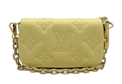 LOUIS VUITTON Bubblegram Wallet on Chain in Leather