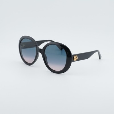 Gucci GG0712S 002 Black/Blue Gradient 55-21-140 Sunglasses  display picture 2